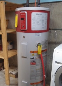 A Geospring Pro Water Heater installed in a Maine home. 